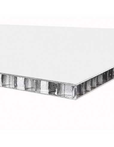 larcore® blanco 9016 20 mm grosor panel composite nido abeja aluminio