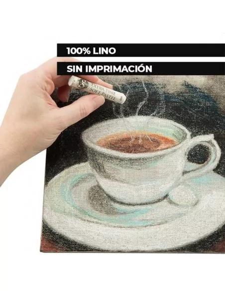 Tela de linho sem preparação 500 g em rolo 210 cm 10 m