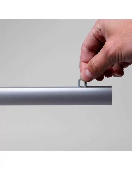 Profil suspendu ALUPLUS pour affiches et bâches – Fixation au plafond