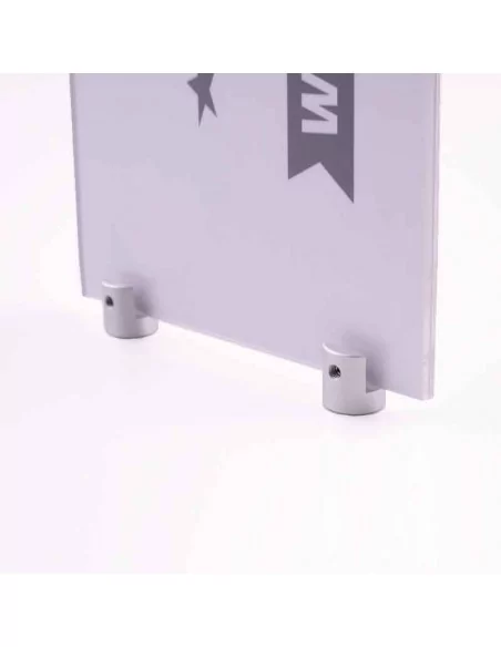 Support avec rainure pour monter la signalétique avec des panneaux jusqu'à 8 mm Support avec rainure pour monter la signalétique avec des panneaux jusqu'à 8 mm
