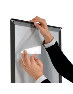 MARCO NEGRO PARA POSTER | METÁLICO ABATIBLE | 25mm ANCHO | CURVADO SNAP FRAME | ESQUINAS EN INGLETE 2