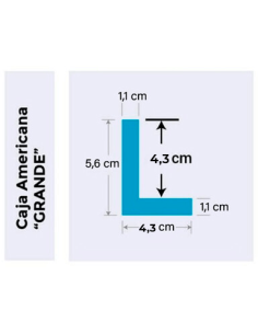 Moldura para quadros com canvas tipo caixa americana