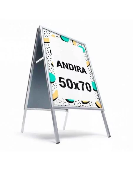 CABALLETE PUBLICITARIO 50 x 70 cm CON MARCOS A DOBLE CARA | METÁLICO ABATIBLE | 25mm ANCHO CABALLETE PUBLICITARIO 50 x 70 cm CON MARCOS A DOBLE CARA | METÁLICO ABATIBLE | 25mm ANCHO