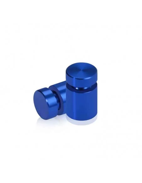 SEPARADOR ALUMINIO AZUL PARA SEÑALES EN PARED. CON TAPON ROSCADO
