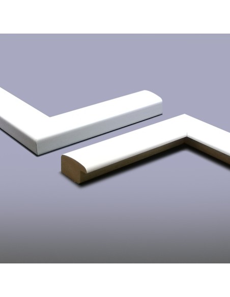 MOLDURA AYOUS 25mm BLANCO MATE