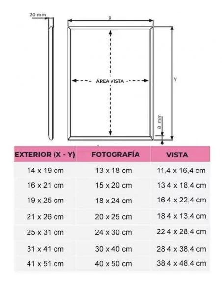MARCO ALUMINIO PLATA SISTEMA PHOTO CLICK | CON TRASERA Y FRONTAL PLASTICO MARCO ALUMINIO PLATA SISTEMA PHOTO CLICK | CON TRASERA Y FRONTAL PLASTICO