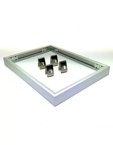 MARCO ALUMINIO PLATA SISTEMA PHOTO CLICK | CON TRASERA Y FRONTAL PLASTICO MARCO ALUMINIO PLATA SISTEMA PHOTO CLICK | CON TRASERA Y FRONTAL PLASTICO