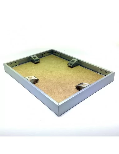 MARCO ALUMINIO PLATA SISTEMA PHOTO CLICK | CON TRASERA Y FRONTAL PLASTICO MARCO ALUMINIO PLATA SISTEMA PHOTO CLICK | CON TRASERA Y FRONTAL PLASTICO