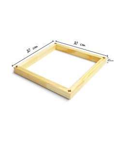 Comprar moldura de madeira para tela de 30x30cm ✔️】