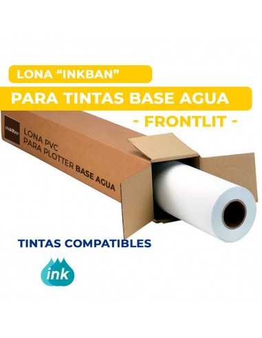 LONA PARA IMPRIMIR CON TINTAS BASE AGUA PLOTTER| FRONTLIT 380 grs.