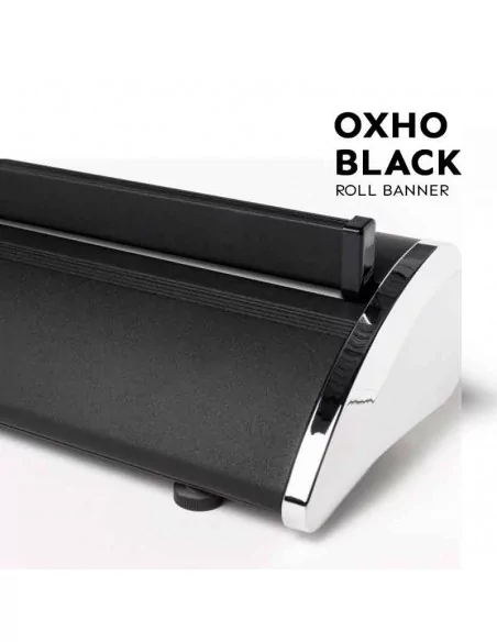 ROLL UP NEGRO 100 cm DE LUJO UNA CARA | CON BOLSA TRANSPORTE REFORZADA | MODELO OXHO BLACK ROLL UP NEGRO 100 cm DE LUJO UNA CARA | CON BOLSA TRANSPORTE REFORZADA | MODELO OXHO BLACK