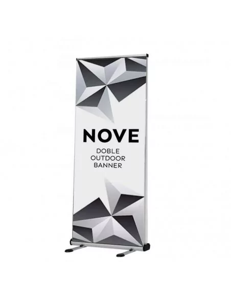 ROLL UP PARA EXTERIOR DOBLE CARA | ENROLLABLE PUBLICIDAD | CON BOLSA TRANSPORTE | MODELO NOVE