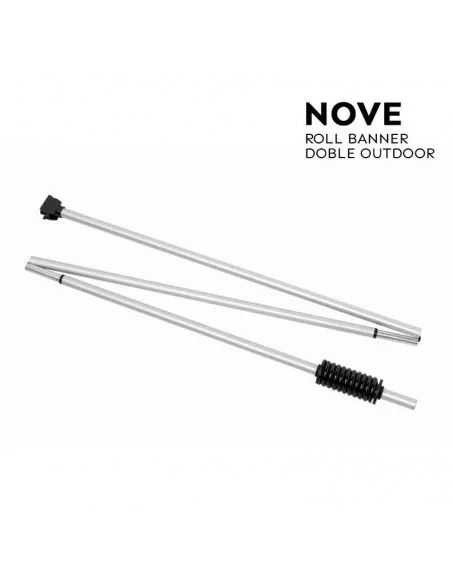 ROLL UP PARA EXTERIOR DOBLE CARA | ENROLLABLE PUBLICIDAD | CON BOLSA TRANSPORTE | MODELO NOVE