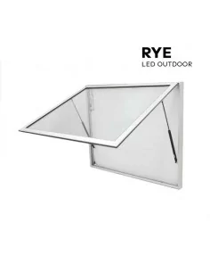 VITRINA ILUMINADA PARA ANUNCIOS EN EXTERIOR | MAGNÉTICA Y CON PUERTA CERRADURA | MODELO RYE 2