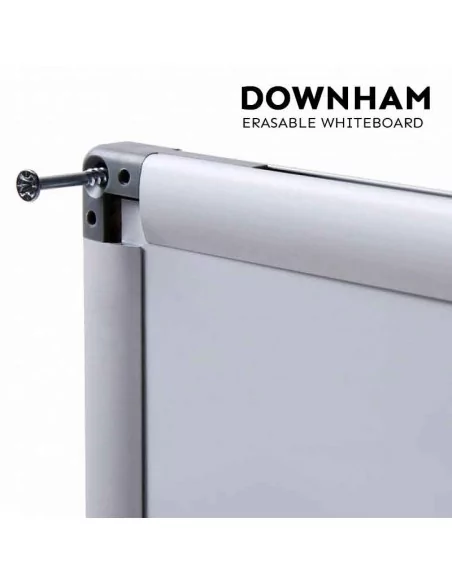 Tableau blanc magnétique effaçable avec cadre en aluminium argenté – Modèle Downham Tableau blanc magnétique effaçable avec cadre en aluminium argenté – Modèle Downham