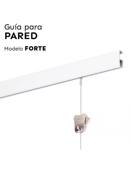 GUIA PARED MODELO "FORTE" | RIEL PARA COLGAR CUADROS CON CABLES HASTA 45 KILOS