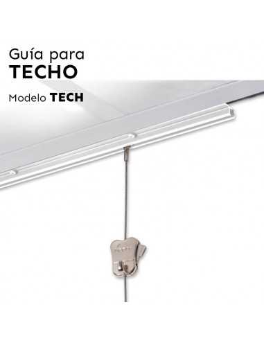 GUIA TECHO MODELO "TECH" | RIEL PARA COLGAR CUADROS CON CABLES HASTA 20 KILOS