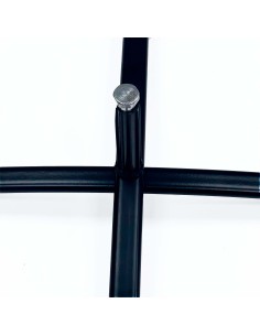 BASE CRUZ METALICA PARA BANDEROLA PUBLICITARIA | MODELO PERFIL 30 mm ROTOR 25 mm 2