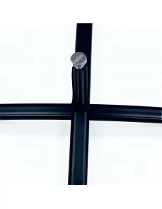 BASE CRUZ METALICA PARA BANDEROLA PUBLICITARIA | MODELO PERFIL 30 mm ROTOR 25 mm 2