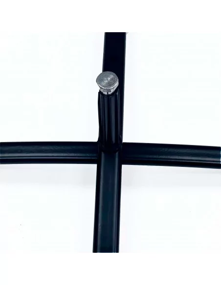 BASE CRUZ METALICA PARA BANDEROLA PUBLICITARIA | MODELO PERFIL 30 mm ROTOR 25 mm
