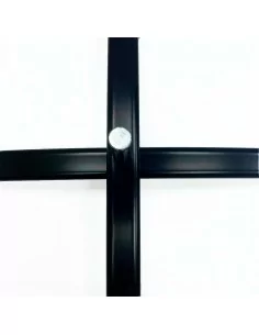 BASE CRUZ METALICA PARA BANDEROLA PUBLICITARIA | MODELO PERFIL 50 mm ROTOR 25 mm 2