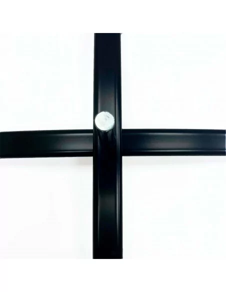 BASE CRUZ METALICA PARA BANDEROLA PUBLICITARIA | MODELO PERFIL 50 mm ROTOR 25 mm