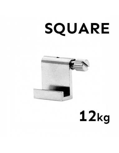 GANCHO COLGADOR PARA CUADROS HASTA 12Kg | SQUARE | PARA CABLES DE NYLON Y ACERO