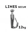 GANCHO ANTI CAIDA PARA COLGAR CUADROS HASTA 12Kg | LINES SECUR | PARA CABLES DE ACERO