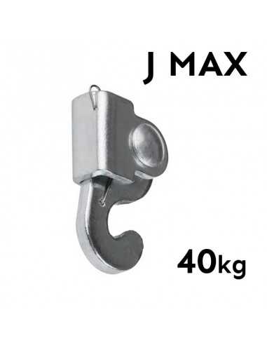 GANCHO ARTICULADO PARA COLGAR CUADROS HASTA 40Kg | J MAX | PARA VARILLA