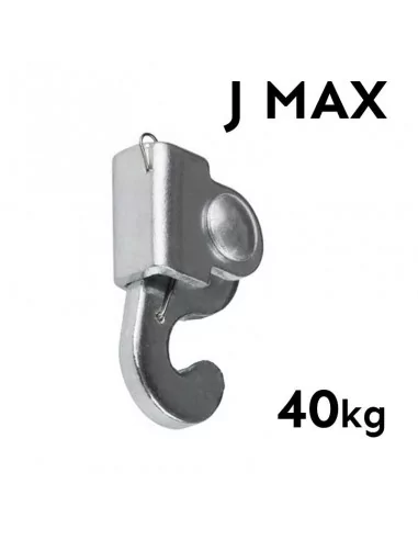 CROCHET ARTICULÉ POUR ACCROCHER DES TABLEAUX JUSQU'À 40Kg | J MAX | POUR TIGE CROCHET ARTICULÉ POUR ACCROCHER DES TABLEAUX JUSQU'À 40Kg | J MAX | POUR TIGE