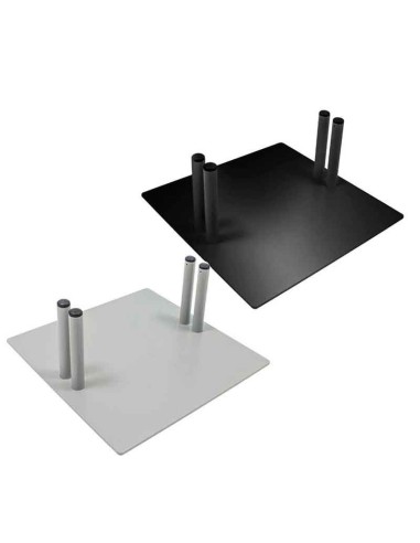 PIE BASE CUADRADO PARA DISPLAYS DE TABLERO DE 20mm GROSOR | MODELO GANTE