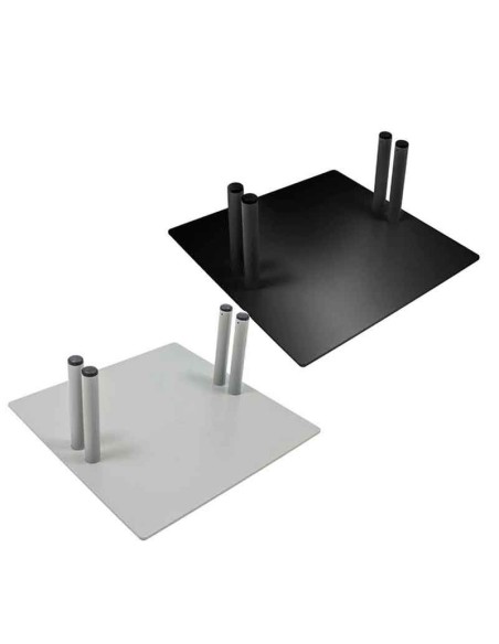 PIE BASE CUADRADO PARA DISPLAYS DE TABLERO DE 20mm GROSOR | MODELO GANTE