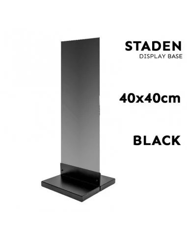 PIE BASE SOPORTE NEGRA DE ACERO 40 X... PIE BASE SOPORTE NEGRA DE ACERO 40 X...