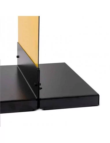 PIE BASE SOPORTE NEGRA DE ACERO 40 X 40 CM PARA PANEL PUBLICIDAD | MODELO STADEN