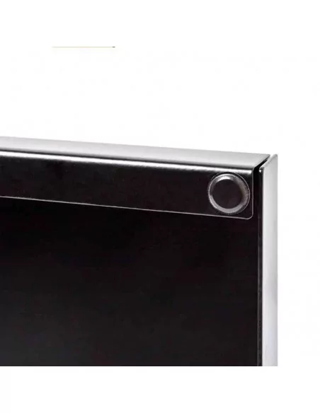 PIE BASE SOPORTE NEGRA DE ACERO 40 X 40 CM PARA PANEL PUBLICIDAD | MODELO STADEN