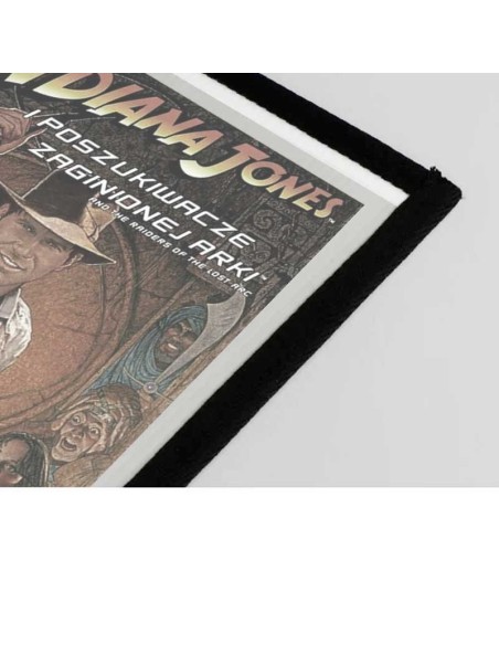 Capa expositora com lateral preto para cartazes e posters