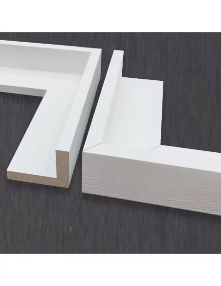 MOLDO BLANCO ELE 56x43mm para quadros caixa americana MOLDO BLANCO ELE 56x43mm para quadros caixa americana