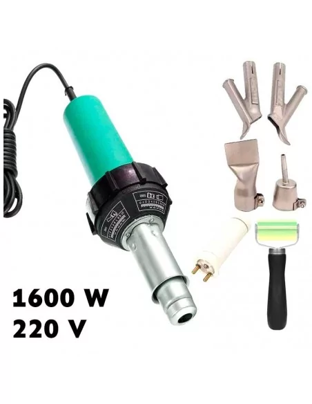 PISTOLA DE SOLDADURA DE PLASTICO Y LONA SOPLADOR DE AIRE CALIENTE 1600W CA DE 220V moldiber PISTOLA DE SOLDADURA DE PLASTICO Y LONA SOPLADOR DE AIRE CALIENTE 1600W CA DE 220V moldiber