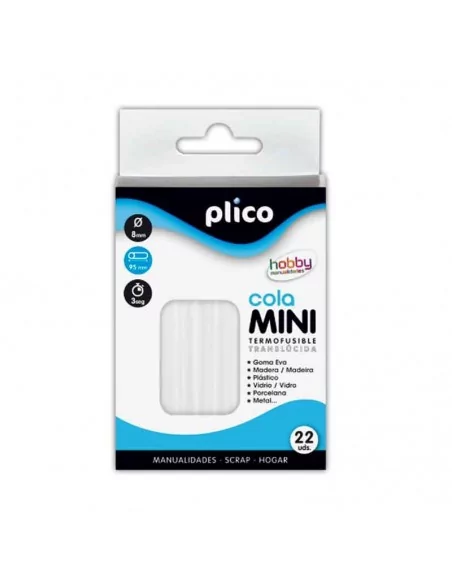 PEGAMENT TERMOFUSIBLE BARRAS DE COLA CALIENTE Δ 95mm Ø8mm TRANSPARENTE Δ PACK 22 BARRAS 115 gr PLICO MINI PEGAMENT TERMOFUSIBLE BARRAS DE COLA CALIENTE Δ 95mm Ø8mm TRANSPARENTE Δ PACK 22 BARRAS 115 gr PLICO MINI