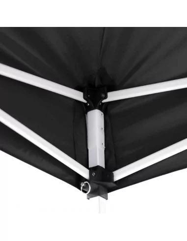 CARPA DE ACERO RESISTENTE 2 X 2 METROS CON TECHO NEGRO. MODELO VESTA