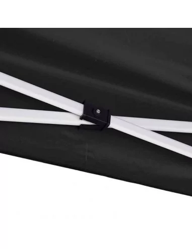 CARPA DE ACERO RESISTENTE 2 X 2 METROS CON TECHO NEGRO. MODELO VESTA