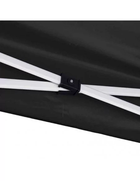 CARPA DE ACERO RESISTENTE 2 X 2 METROS CON TECHO NEGRO. MODELO VESTA