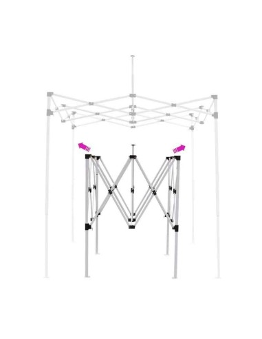 PLEGÁVEL DE ACERO 2 X 2 METROS COM AZUL TECH. MODELO VESTA