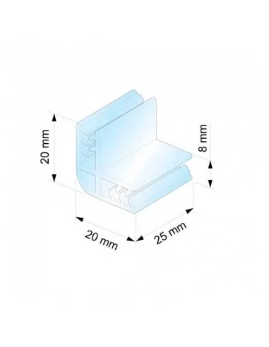 797133 GARRA DE 2 ENTRADAS 25mm