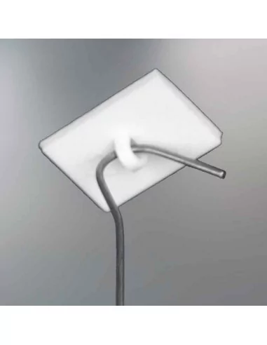 GANCHO DE PLACA ADESIVA BRANCO PARA TETO COM FURO FECHADO