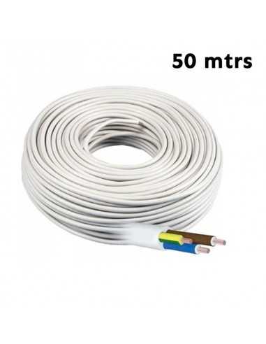 MANGUERA ELECTRICA BLANCA 3G x1,5 mm CABLE COBRE H05VV-F 500V