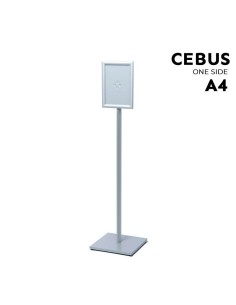 Porte-affiche sur pied A4 – Modèle CEBUS base carrée 2