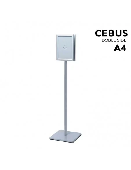 Porte-affiche double face sur pied A4 – Modèle CEBUS base carrée Porte-affiche double face sur pied A4 – Modèle CEBUS base carrée