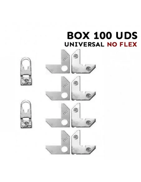 ACCESORIO DE MONTAJE PARA MARCOS ALUMINIO - SIN FLEJES - MODELO UNIVERSAL CAJA PARA 100 MARCOS ACCESORIO DE MONTAJE PARA MARCOS ALUMINIO - SIN FLEJES - MODELO UNIVERSAL CAJA PARA 100 MARCOS
