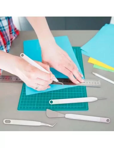 KIT HERRAMIENTS DESHIERBE VINILO ADHESIVO E PAPEL MOLDIBER